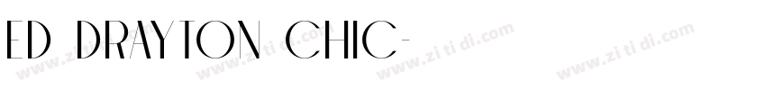 ED Drayton Chic字体转换